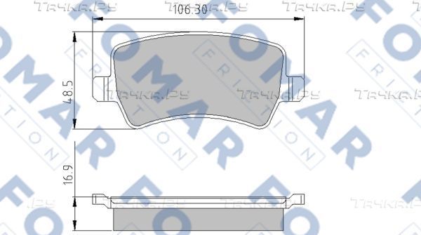 Тормозные колодки Fomar задние для Land Rover Freelander II 2006-2014. Артикул FO 846781