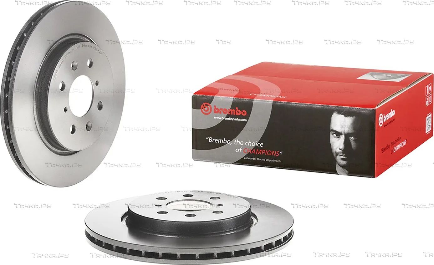 Тормозной диск Brembo PRIME LINE - UV Coated передний для Suzuki Swift IV 2010-2017. Артикул 09.D252.11
