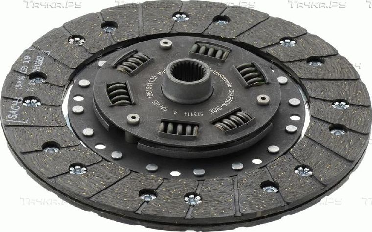Диск сцепления SACHS для Porsche 914 1972-1976. Артикул 1861 544 135