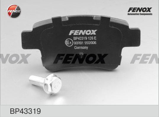 Тормозные колодки Fenox задние для Citroen C4 Picasso I 2006-2013. Артикул BP43319