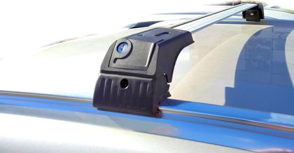 Багажные поперечины для интегрированных рейлингов Erkul Skybar V2 для Hyundai Tucson III 2015-2021 (Аэро-крыло дуги) СЕРЕБРИСТЫЙ. Артикул 13.SKY.02.15.V2.G