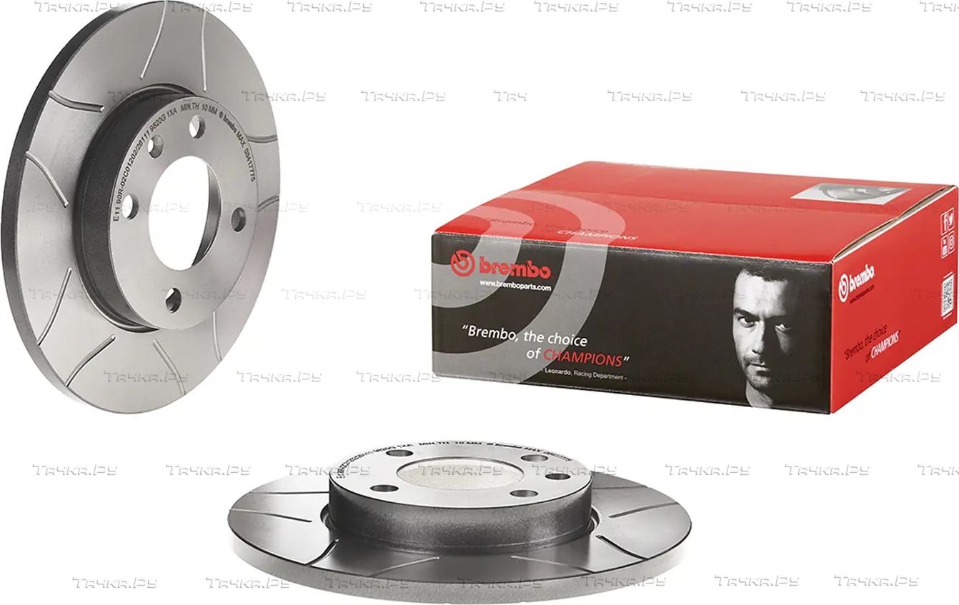Тормозной диск Brembo XTRA LINE - Max передний для Volkswagen Jetta I 1978-1984. Артикул 08.4177.75