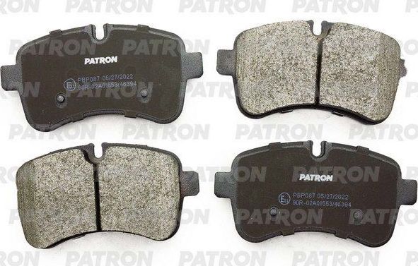 Тормозные колодки Patron. Артикул PBP087