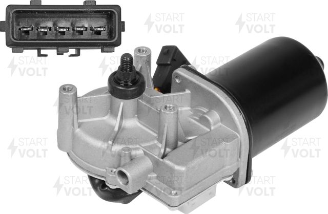Мотор стеклоочистителя (моторчик дворников) StartVOLT передний для Mercedes-Benz Atego 1 1998-2004. Артикул VWF 1551