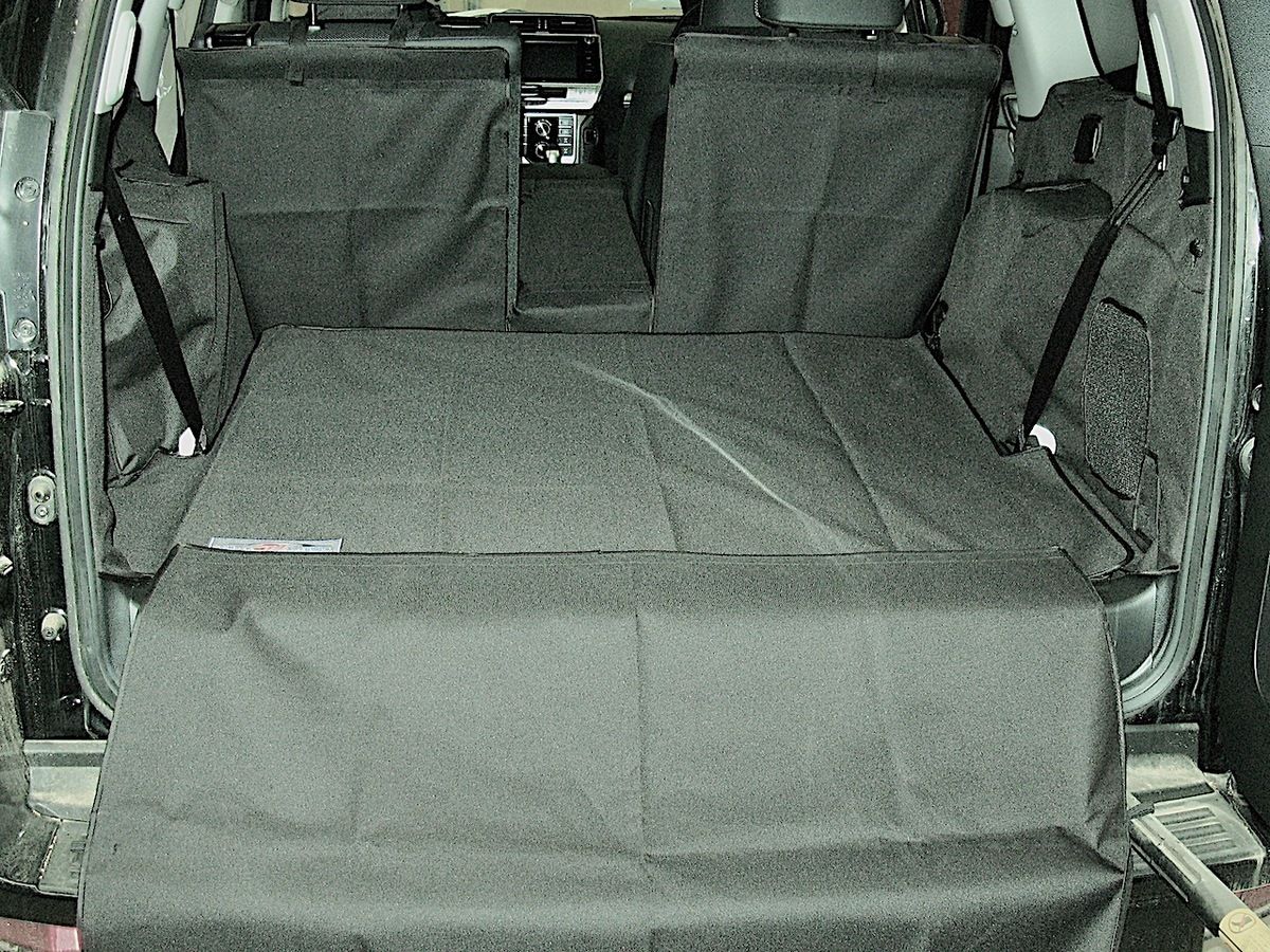 Защитный чехол AUTOSMSTUDIO "Maxi" в багажник автомобиля для Lexus GX 460 (7 мест) 2009-2026, серый. Артикул TP-LC150New(7)-MAXI-GR