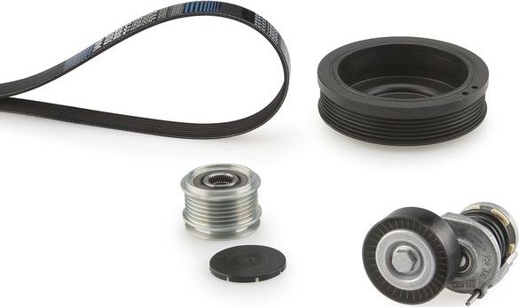 Приводной ремень поликлиновой с роликами (комплект) Gates Micro-V® для Audi TT II (8J) 2008-2014. Артикул K096PK1070