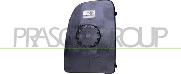 Зеркальное стекло бокового зеркала Prasco правое для Peugeot Boxer III 2006-2026. Артикул FT9307503
