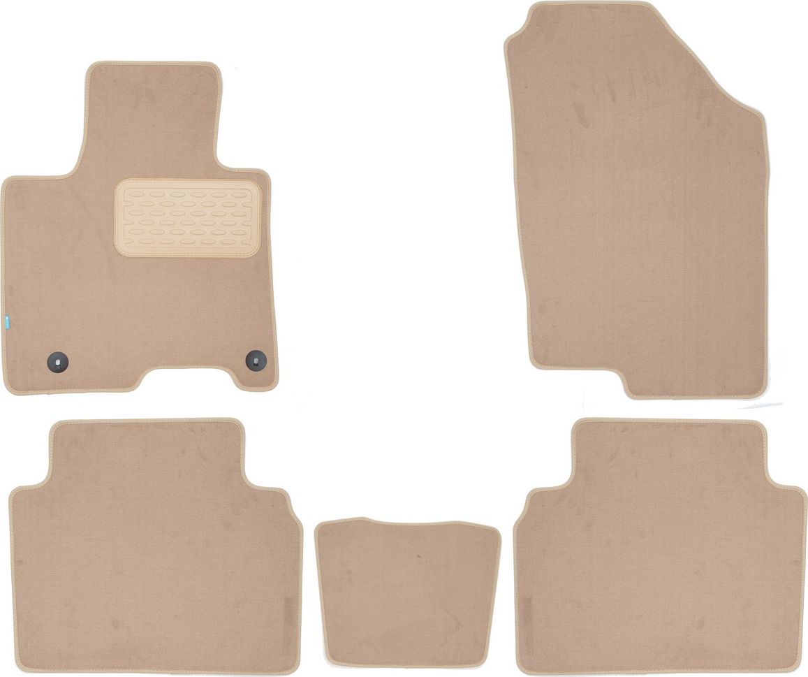 Коврики текстильные Klever Premium для салона Hyundai Tucson IV 2020-2026 Бежевые. Артикул KLEVER0402007822112kh