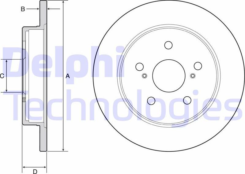 Тормозной диск Delphi. Артикул BG4928C
