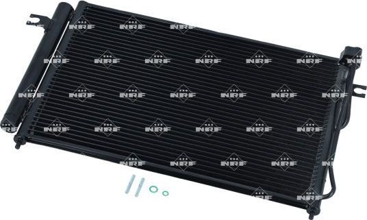 Радиатор кондиционера (конденсатор) NRF (алюминий). Артикул 35475