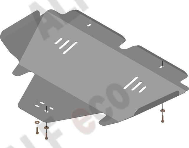 Защита алюминиевая Alfeco для картера Subaru Forester I 1997-2002. Артикул ALF.22.25al