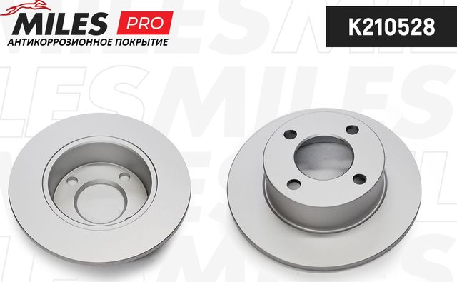 Тормозной диск Miles задний для Audi 90 II (B3) 1987-1991. Артикул K210528