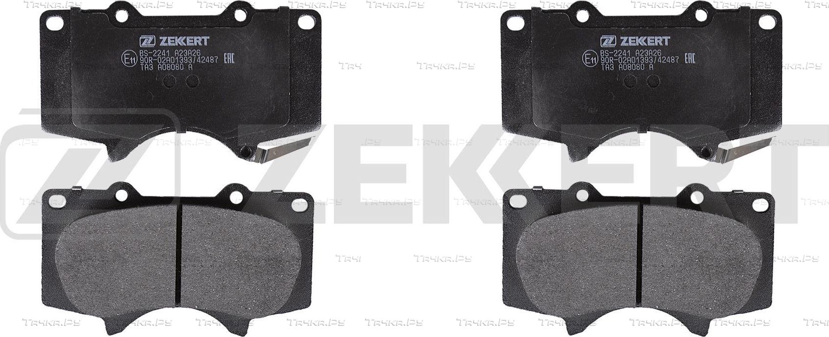 Тормозные колодки Zekkert передние для Toyota 4Runner IV 2002-2009. Артикул BS-2241