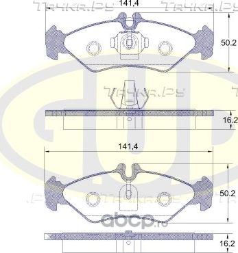 Тормозные колодки G.U.D.. Артикул GBP057900