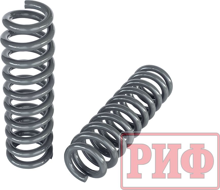 Пружины передние РИФ (2 шт) для Toyota Fortuner 2015-2026, нагрузка 50-100 кг к ПСМ, лифт 40 мм. Артикул 04-020C