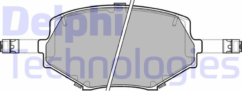 Тормозные колодки Delphi (органический). Артикул LP1074