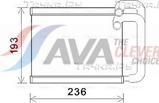 Радиатор отопителя (печки) AVA для Hyundai Sonata VI (YF) 2009-2015. Артикул HY6391