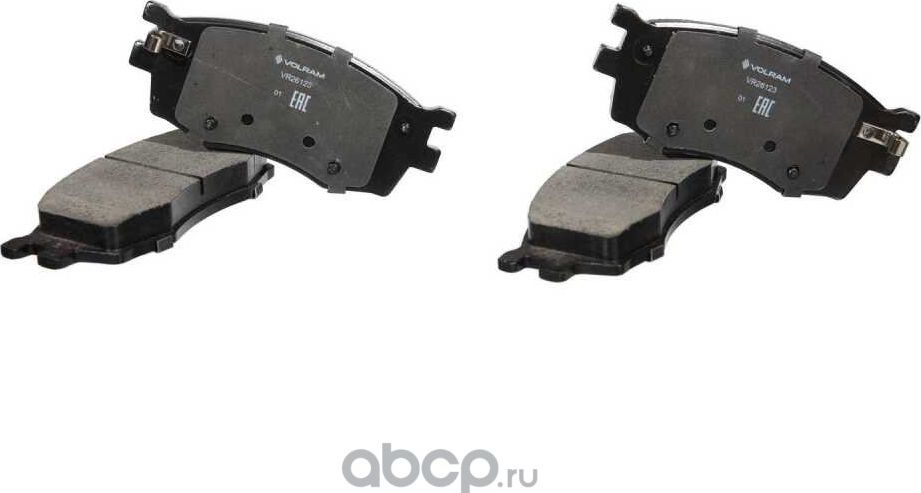 КОЛОДКИ ПЕРЕДНИЕ ДЛЯ А/М HYUNDAI ACCENT III (05-10) KIA RIO II (05-) ДИСКОВЫЙ (Volram). Артикул VR26123