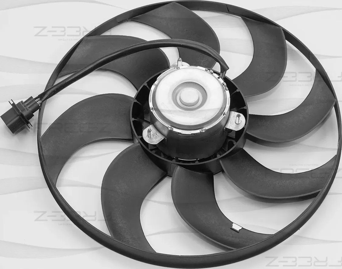 Вентилятор радиатора SKODA FABIA 07- 1.2-1.9TDI (Free-Z). Артикул KM0129