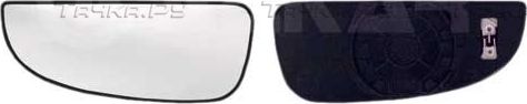 Зеркальное стекло бокового зеркала Alkar левое для Citroen Jumper II 2006-2026. Артикул 6441922