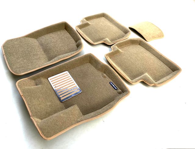 Коврики текстильные Euromat 3D Lux для салона Citroen C-Crosser 2007-2013 БЕЖЕВЫЕ. Артикул EM3D-003609T