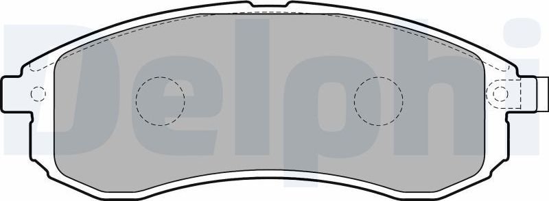 Тормозные колодки Delphi (Low-Metallic). Артикул LP1808