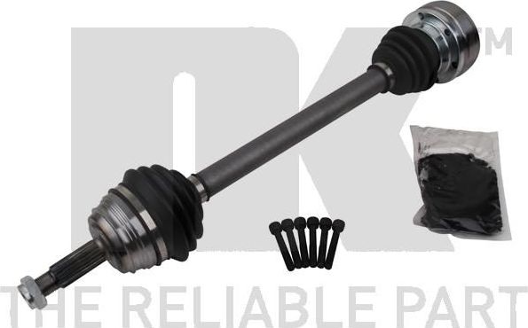 Полуось (привод в сборе, приводной вал) NK передняя левая для Volkswagen Jetta II 1984-1991. Артикул 5047107