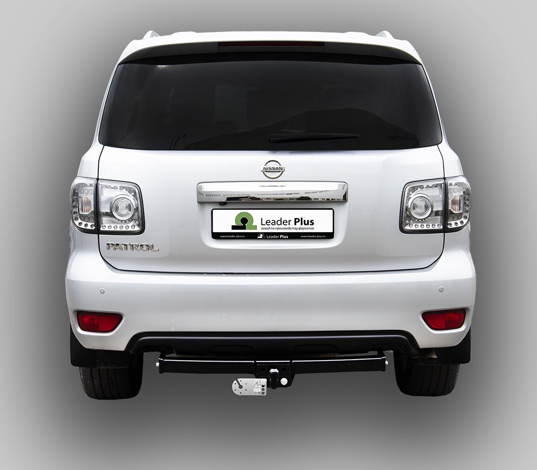 Фаркоп Лидер-Плюс для Nissan Patrol Y62 2010-2026. Фланцевое крепление. Артикул N124-F