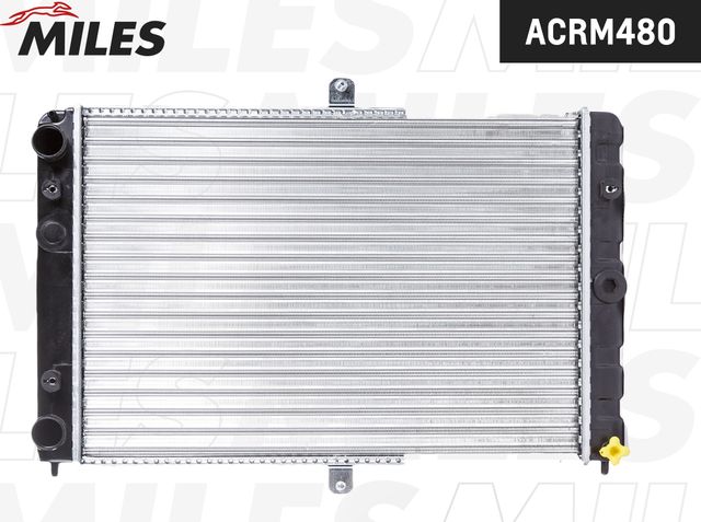 Радиатор охлаждения двигателя Miles для ВАЗ Samara (2108, 2109, 2113, 2114) 1986-2013. Артикул ACRM480