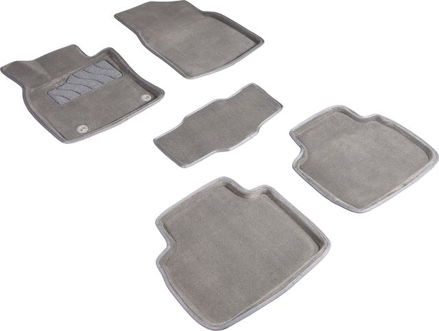 Коврики текстильные 3D Seintex для салона Toyota Camry 70 (V70, XV70) 2017-2026 Серые. Артикул 89372