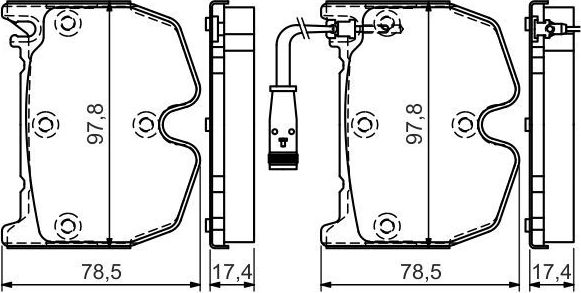 Тормозные колодки Bosch. Артикул 0 986 494 364