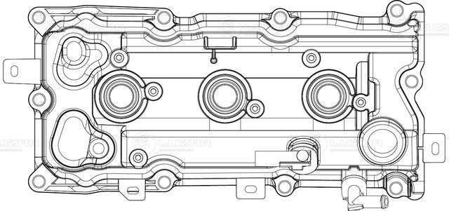 Клапанная крышка Luzar (PA 66-GF 35) для Nissan Teana J32 2008-2013. Артикул LVPC 1410