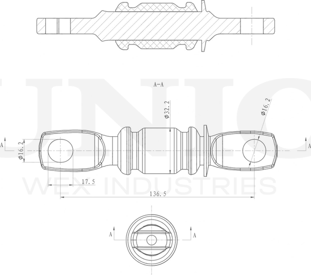 Сайлентблок рычага подвески (Unio). Артикул RMP-20459