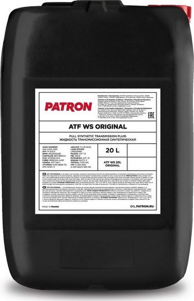 Жидкость гидравлическая (Patron). Артикул ATFWS20LORIGINAL