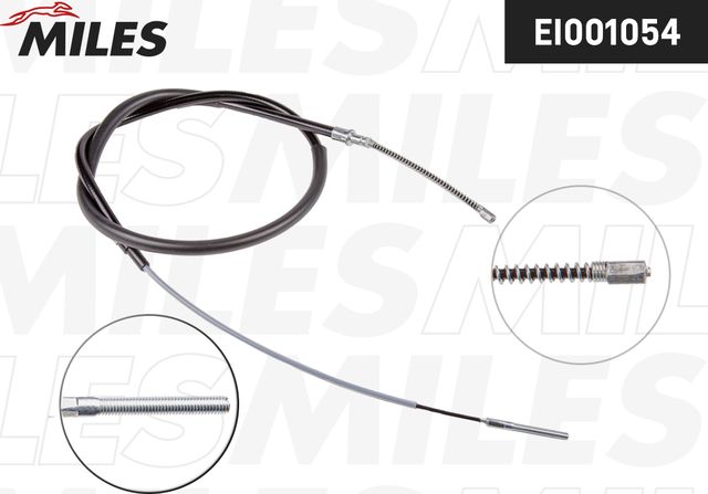 Трос ручника (тросик ручного тормоза) Miles задний правый/левый для SEAT Cordoba I 1993-2002. Артикул EI001054