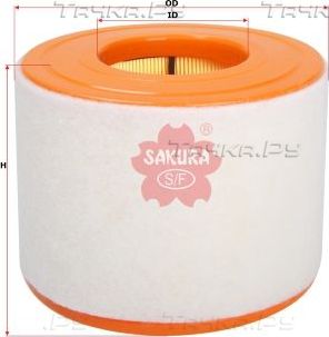 Воздушный фильтр Sakura. Артикул A-31880
