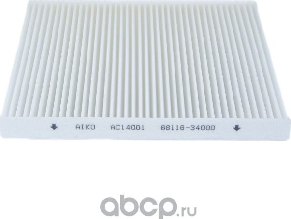 Фильтр салонный (Aiko). Артикул AC14001