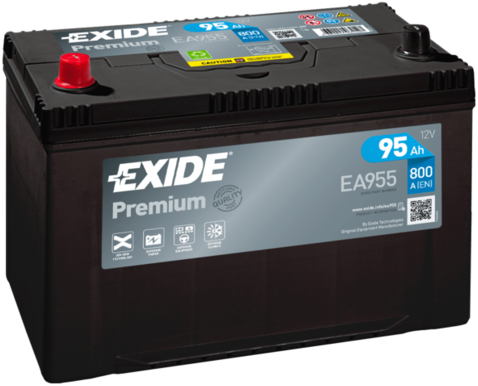 Аккумулятор Exide Premium *** для Toyota Land Cruiser Prado 150 2009-2025. Артикул EA955
