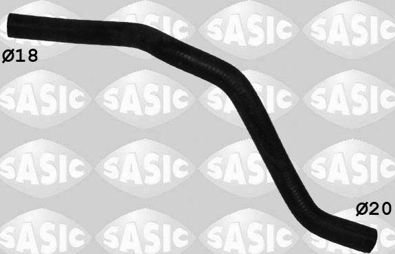 Патрубок радиатора (системы охлаждения) Sasic для Renault Sandero II 2007-2013. Артикул 3404166