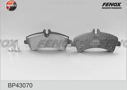 Тормозные колодки Fenox. Артикул BP43070