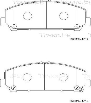 Тормозные колодки Asimco. Артикул KD1516