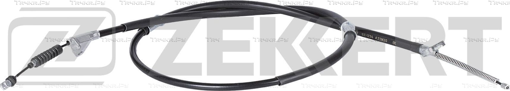 Трос ручника (тросик ручного тормоза) Zekkert. Артикул BZ-1236