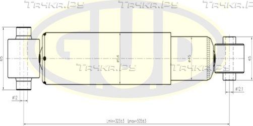 Амортизатор G.U.D.. Артикул GSA349078