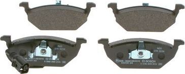 Тормозные колодки Bosch (Low-Metallic) передние для Audi A3 II (8P) 2003-2013. Артикул 0 986 495 213