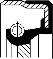 Сальник коленвала Corteco (FPM (Fluor-Kautschuk)). Артикул 19036886B