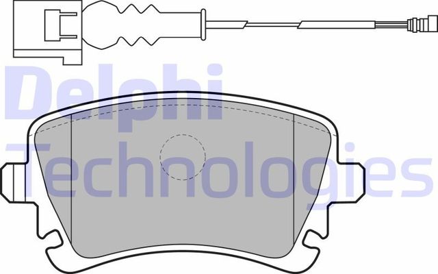 Тормозные колодки Delphi (Low-Metallic). Артикул LP1911