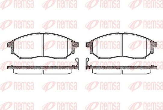 Тормозные колодки Remsa. Артикул 0852.14