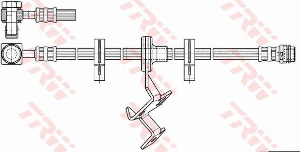 Тормозной шланг TRW. Артикул PHD966
