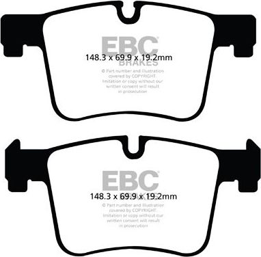 Тормозные колодки EBC Brakes. Артикул DPX2105