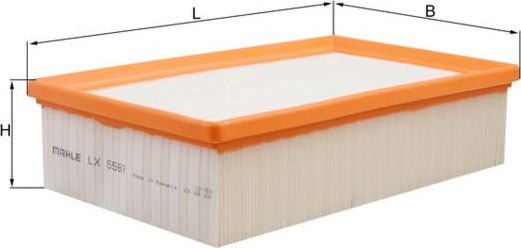 Воздушный фильтр Mahle. Артикул LX 5597